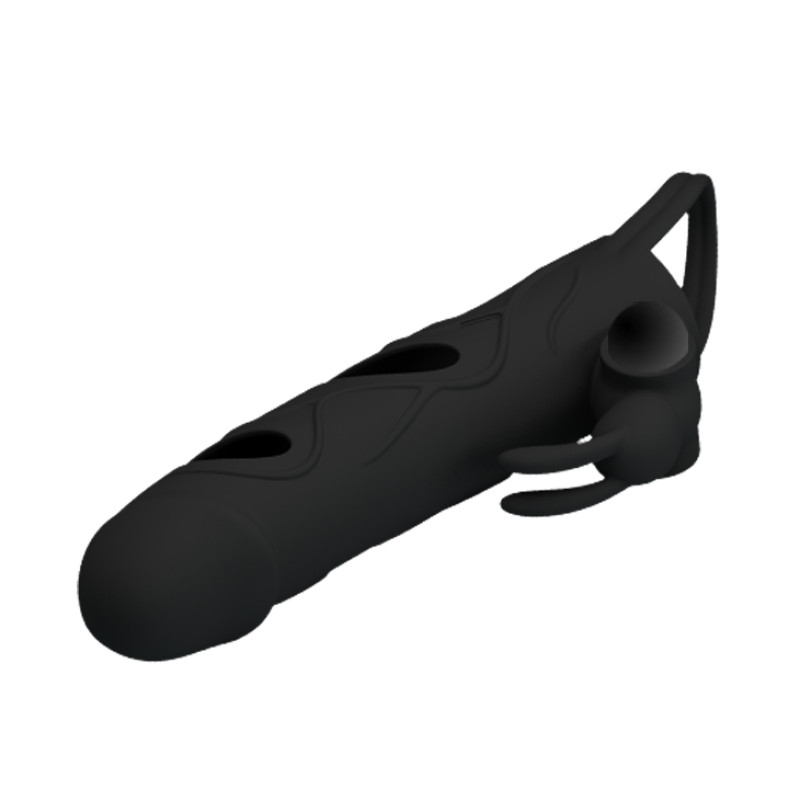 Насадка на член Pretty Love 55 Inch Vibrating Penis Sleeve Черная Насадка на член Pretty Love 55 Inch Vibrating Penis Sleeve Черная