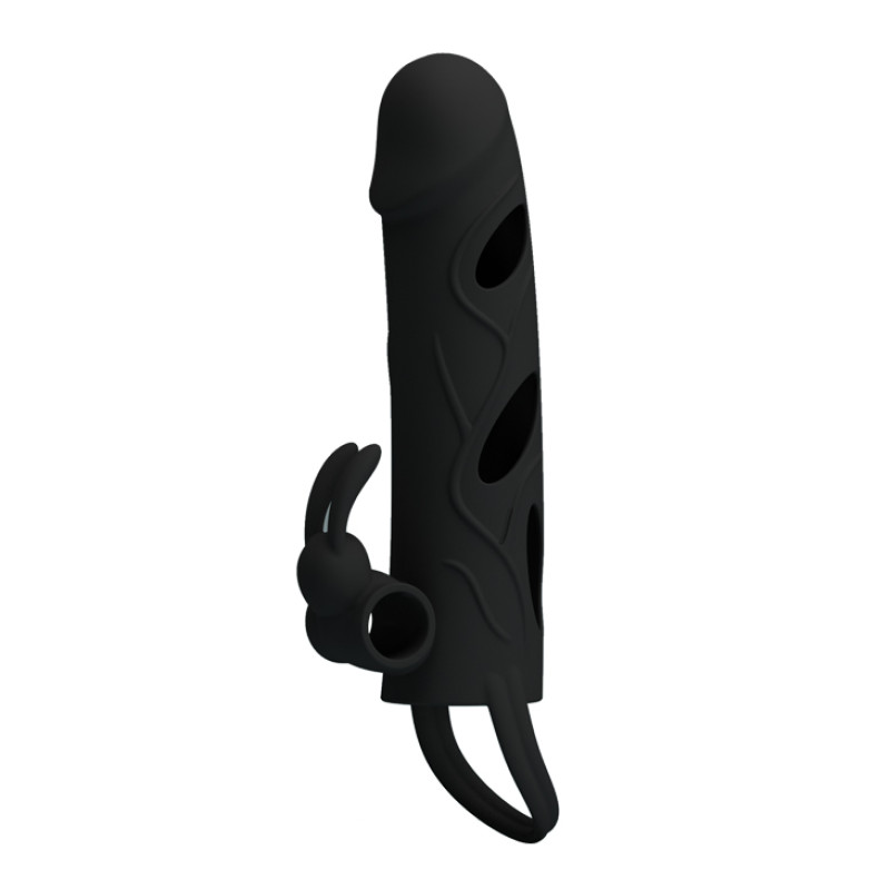 Насадка на член Pretty Love 55 Inch Vibrating Penis Sleeve Черная Насадка на член Pretty Love 55 Inch Vibrating Penis Sleeve Черная