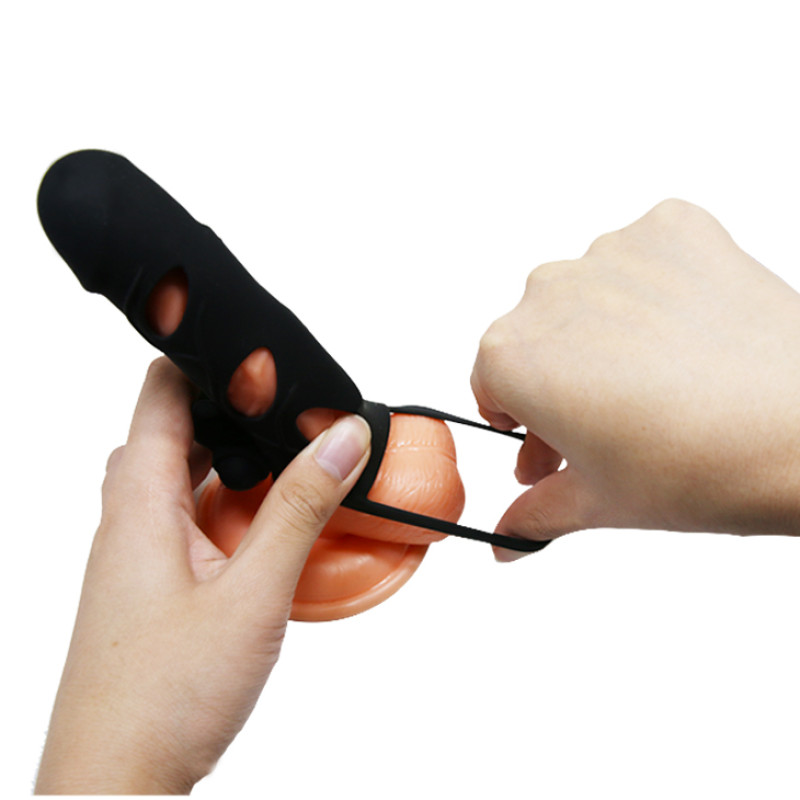 Насадка на член Pretty Love 55 Inch Vibrating Penis Sleeve Черная Насадка на член Pretty Love 55 Inch Vibrating Penis Sleeve Черная