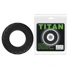 Эрекционное кольцо LyBaile TITAN cock ring Черное BI0301