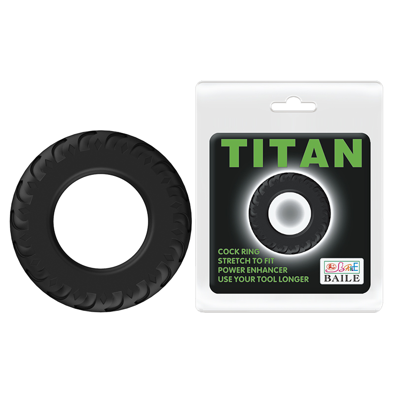 Эрекционное кольцо LyBaile TITAN cock ring Черное BI0301 Эрекционное кольцо LyBaile TITAN cock ring Черное BI0301