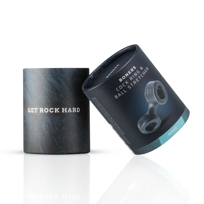 Эрекционное кольцо Boners Cock Ring And Ball Stretcher - Grey Эрекционное кольцо Boners Cock Ring And Ball Stretcher - Grey
