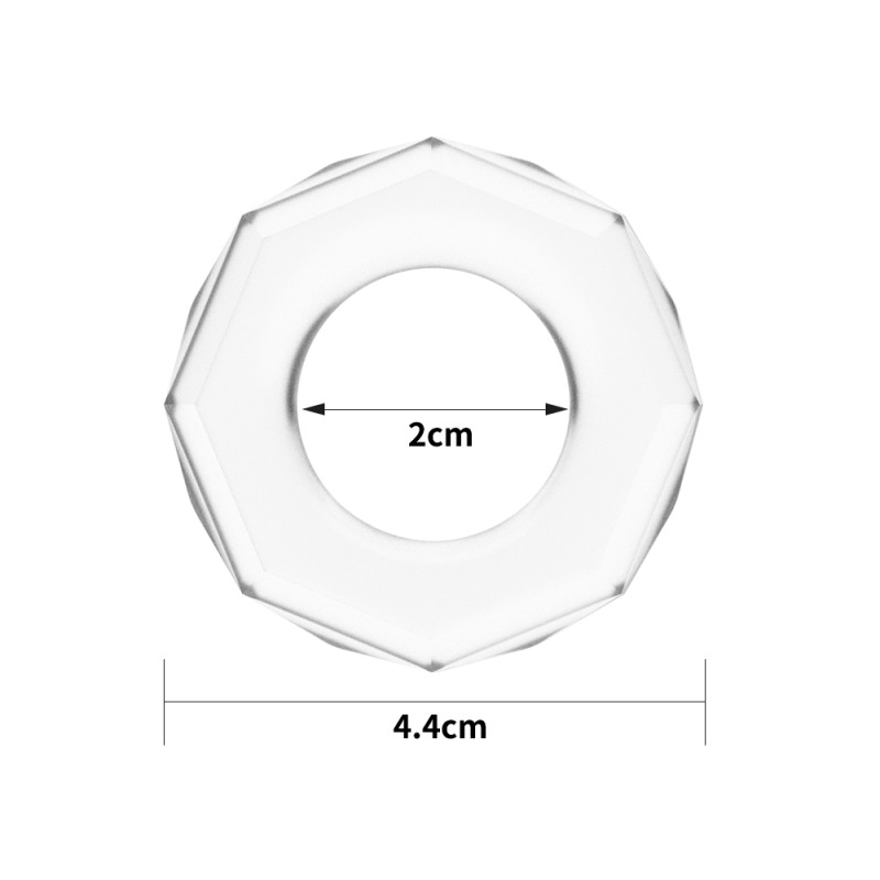 Эрекционное кольцо LoveToy Power Plus Cockring 4 Прозрачное Эрекционное кольцо LoveToy Power Plus Cockring 4 Прозрачное