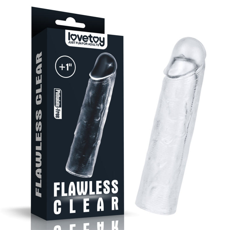 Насадка LoveToy Flawless Clear Penis Sleeve Add 1 Clear 651 Насадка LoveToy Flawless Clear Penis Sleeve Add 1 Clear 651