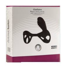 Эрекционное кольцо Adrien Lastic Gladiator с пультом LRS и вибрацией