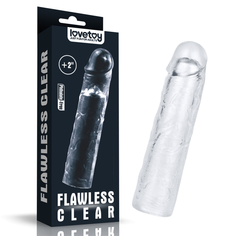 Насадка LoveToy Flawless Clear Penis Sleeve Add 2 Clear 652 Насадка LoveToy Flawless Clear Penis Sleeve Add 2 Clear 652