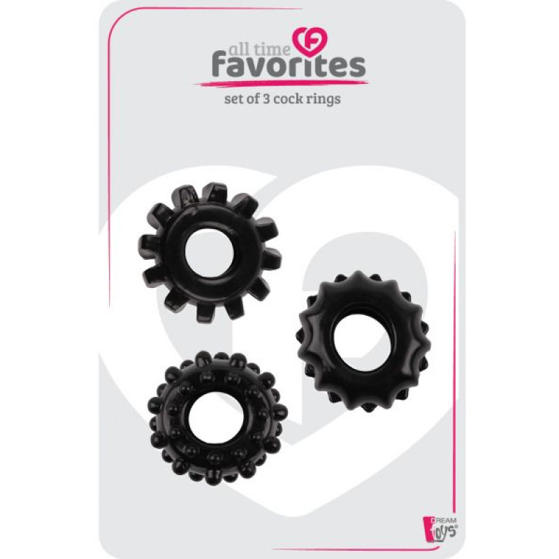 Набор эрекционных колец Dreamtoys All Time Favorites Cockrings 21759 Набор эрекционных колец Dreamtoys All Time Favorites Cockrings 21759