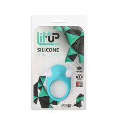 Эрекционное кольцо Dreamtoys Lit-Up Silicone Stimu Ring 6 Голубое