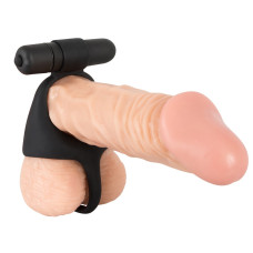 Эрекционное кольцо You2Toys Velvets Cock & Ball Ring vibrierender Penisund Hodenring Черное