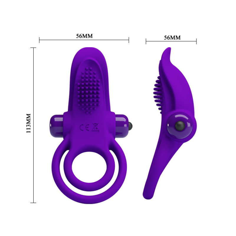 Эрекционное кольцо Pretty Love Vibrant Penis Ring Purple Эрекционное кольцо Pretty Love Vibrant Penis Ring Purple