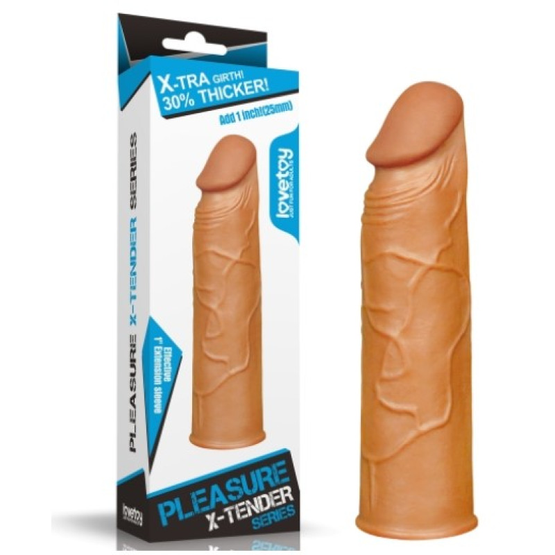 Насадка на член LoveToy Pleasure X-Tender Penis Sleeve Add 1 Brown 154 Насадка на член LoveToy Pleasure X-Tender Penis Sleeve Add 1 Brown 154