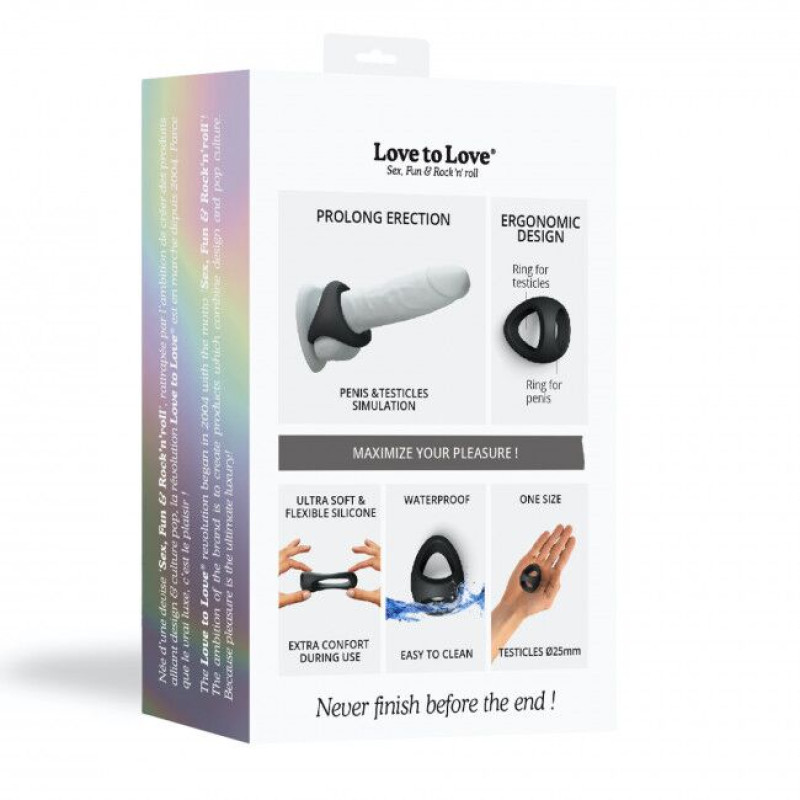 Эрекционное кольцо двойное Love To Love FLUX RING - BLACK ONYX Эрекционное кольцо двойное Love To Love FLUX RING - BLACK ONYX