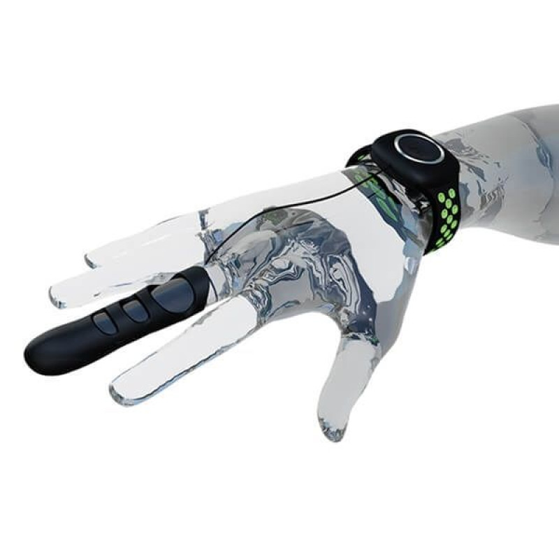 Вібратор на палець Adrien Lastic Touche S для глибокої стимуляції з пультом керування на руці Вібратор на палець Adrien Lastic Touche S для глибокої стимуляції з пультом керування на руці