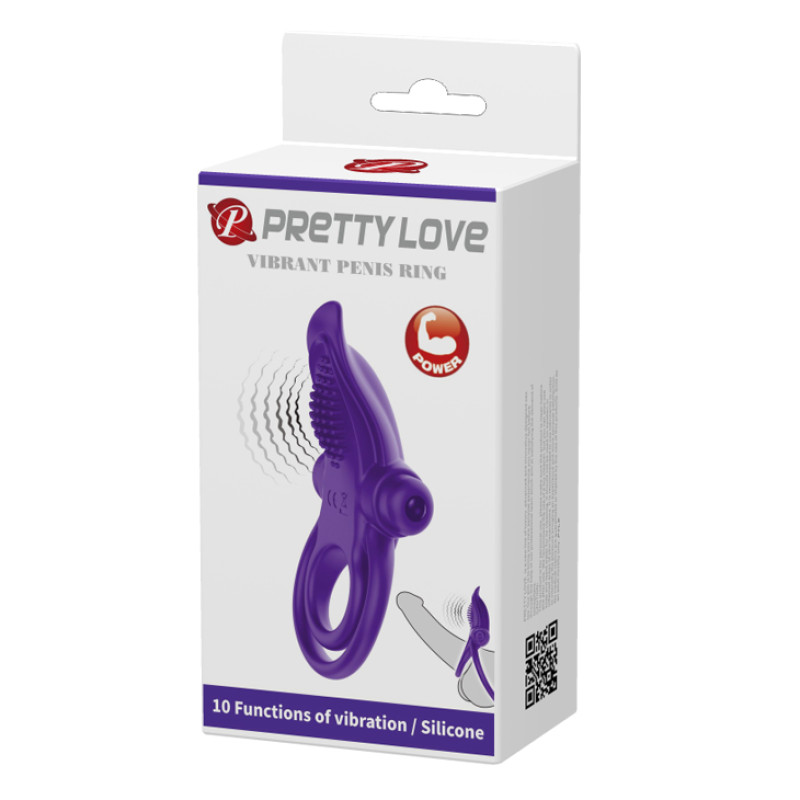 Эрекционное кольцо Pretty Love Vibrant Penis Ring Purple Эрекционное кольцо Pretty Love Vibrant Penis Ring Purple