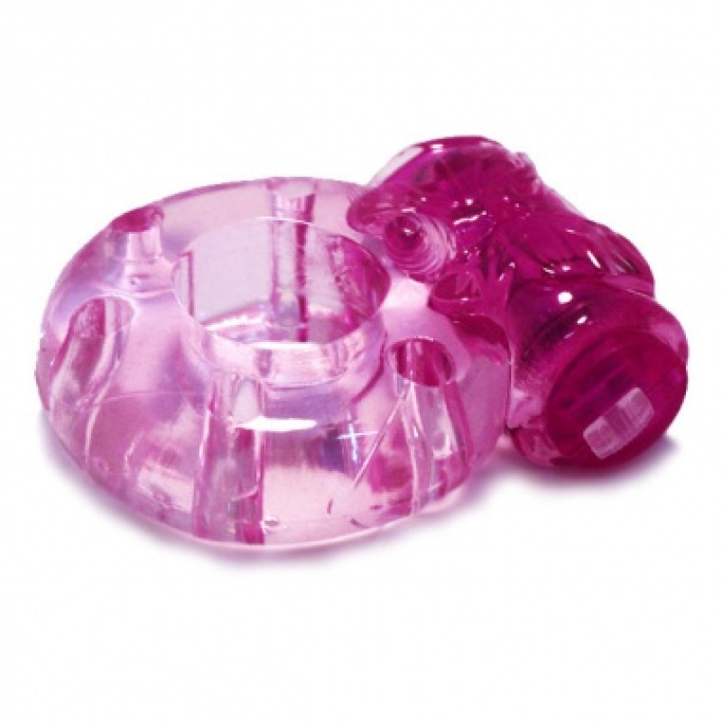 Ерекційне кільце LyBaile Vibro ring Рожеве Ерекційне кільце LyBaile Vibro ring Рожеве