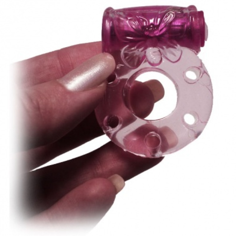 Ерекційне кільце LyBaile Vibro ring Рожеве Ерекційне кільце LyBaile Vibro ring Рожеве