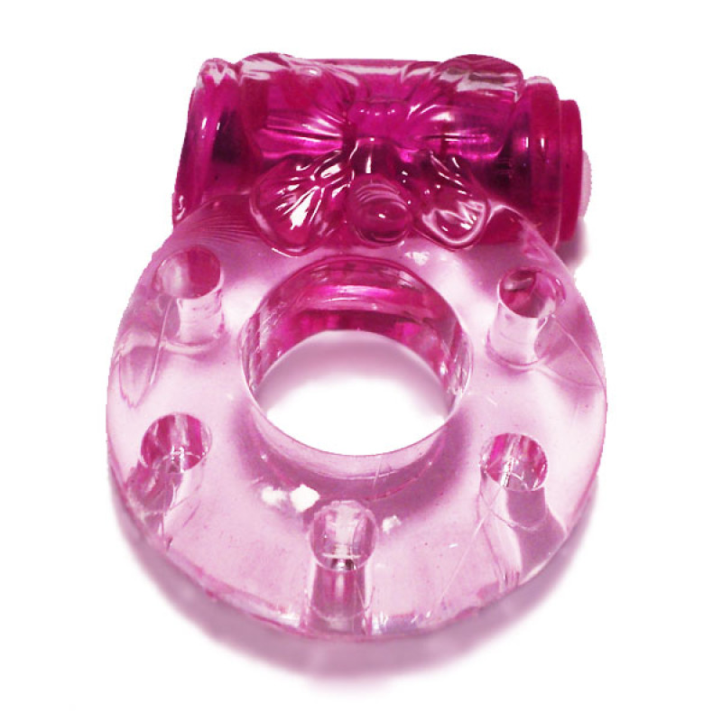 Ерекційне кільце LyBaile Vibro ring Рожеве Ерекційне кільце LyBaile Vibro ring Рожеве