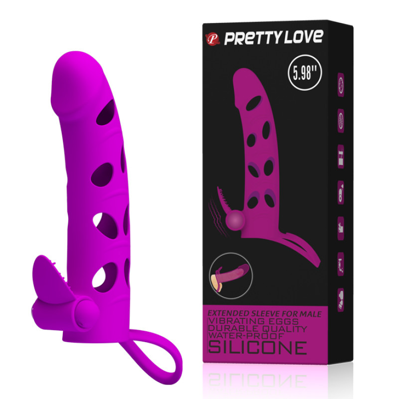 Насадка на член LyBaile Pretty Love 6 Inch Vibrating Penis Sleeve Розовая Насадка на член LyBaile Pretty Love 6 Inch Vibrating Penis Sleeve Розовая