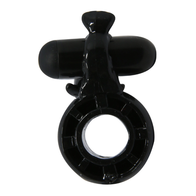 Эрекционное кольцо LyBaile Sweet Ring Black with Dolphin