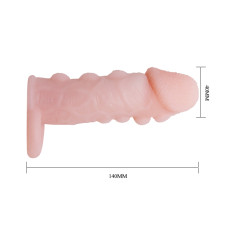 Насадка на член LyBaile Brave men Penis Sleeve Телесная BI0512