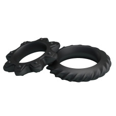 Эрекционные кольца LyBaile Ring Flowering 2x Rings Черные