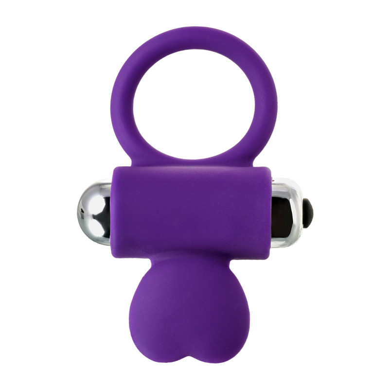 Виброкольцо с ресничками Toyfa JOS PERY 9 см Фиолетовое