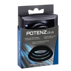 Ерекційні кільця Joydivision POTENZplus (розміри S, M, L) Чорні