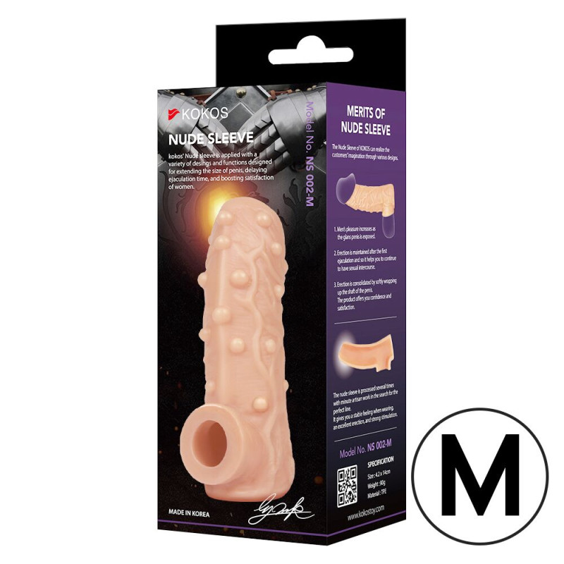 Насадка на член Kokos Nude Sleeve NS 002 M Насадка на член Kokos Nude Sleeve NS 002 M