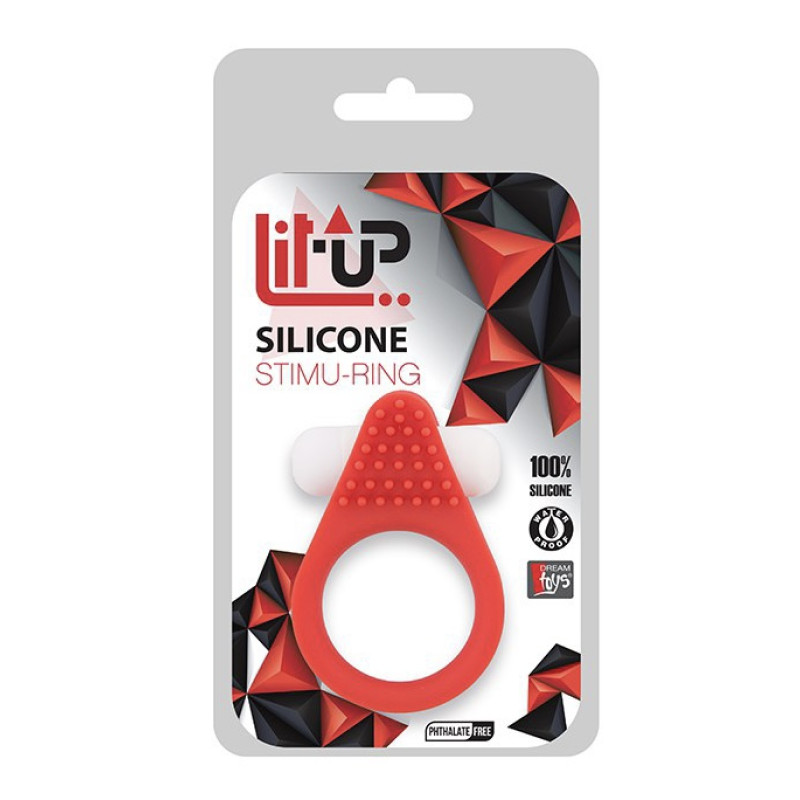 Эрекционное виброкольцо Dreamtoys Lit-Up Silicone Stimu Ring 1 Красное Эрекционное виброкольцо Dreamtoys Lit-Up Silicone Stimu Ring 1 Красное