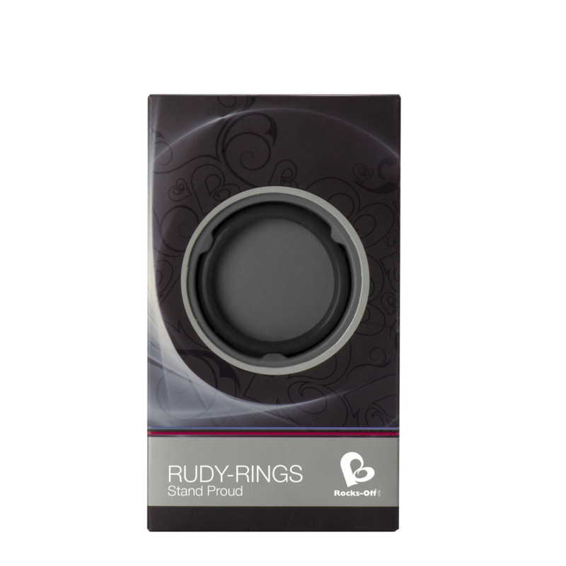 Эрекционное кольцо Rocks Off Rudy-Rings Черное