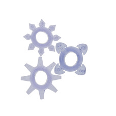 Эрекционные кольца Toy Joy Tickle C-rings Фиолетовые