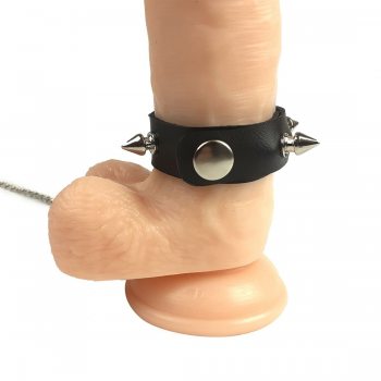 Кольцо для пениса Art of Sex Penis Ring с шипами и поводком