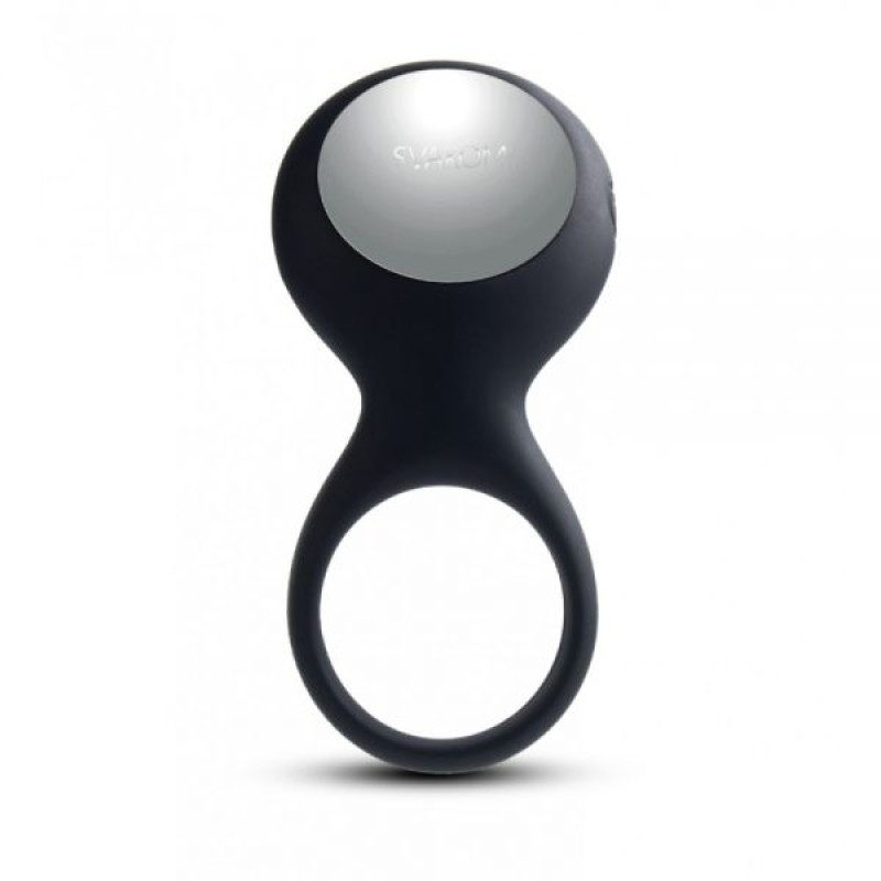 Ерекційне кільце із зарядкою Svakom Tyler Чорне Ерекційне кільце із зарядкою Svakom Tyler Чорне