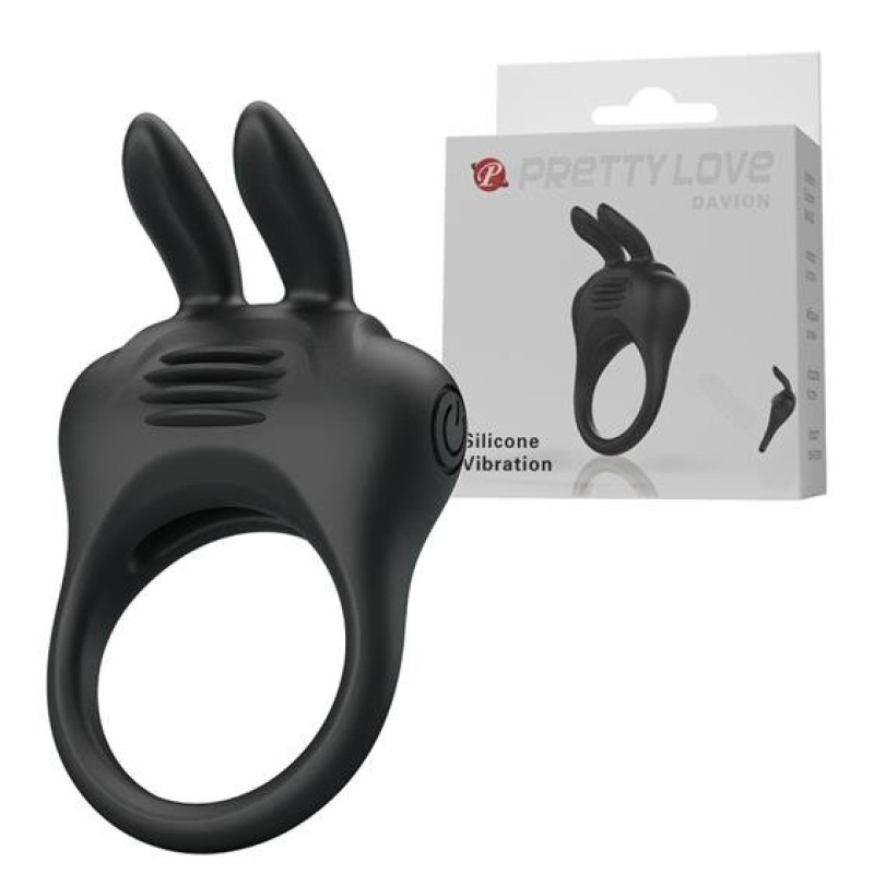 Ерекційне кільце Pretty Love Davion Penis Ring Black Ерекційне кільце Pretty Love Davion Penis Ring Black