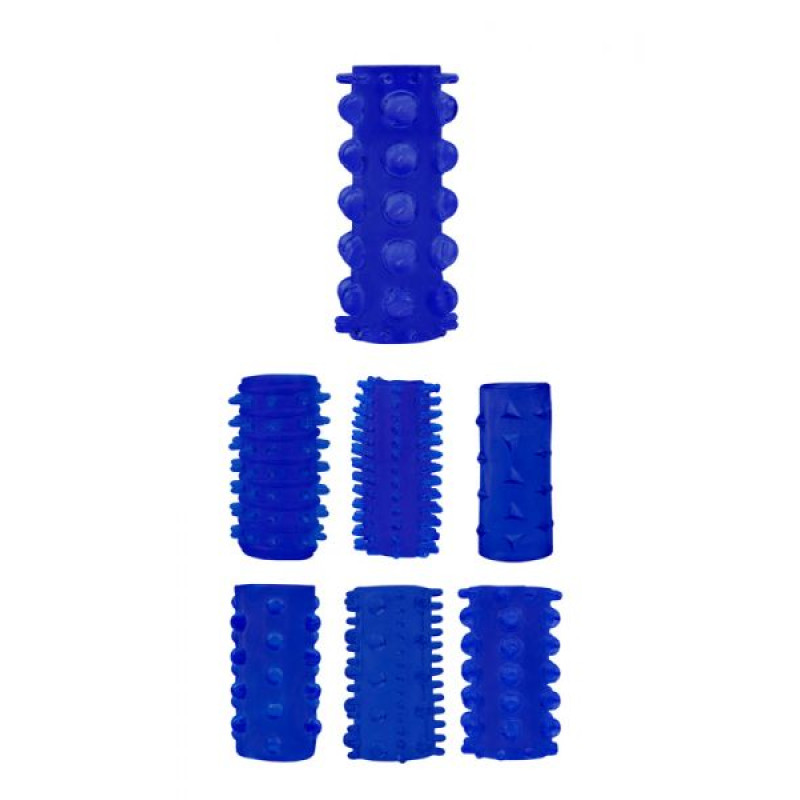 Набір насадок Chisa Penis Sleeve Kits Сині Набір насадок Chisa Penis Sleeve Kits Сині