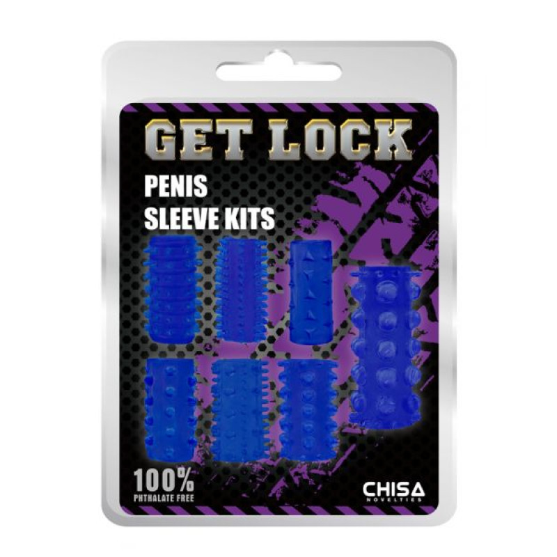 Набір насадок Chisa Penis Sleeve Kits Сині Набір насадок Chisa Penis Sleeve Kits Сині
