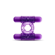 Ерекційне віброкільце Blush Play With Me Double Play Фіолетове