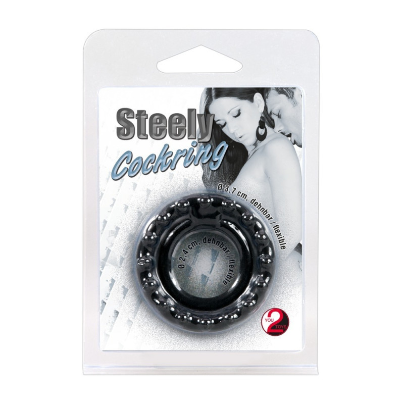 Эрекционное кольцо You2Toys Steely Cockring Black