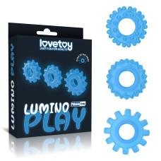 Набор эрекционных колец LoveToy Lumino Play Penis Ring 824