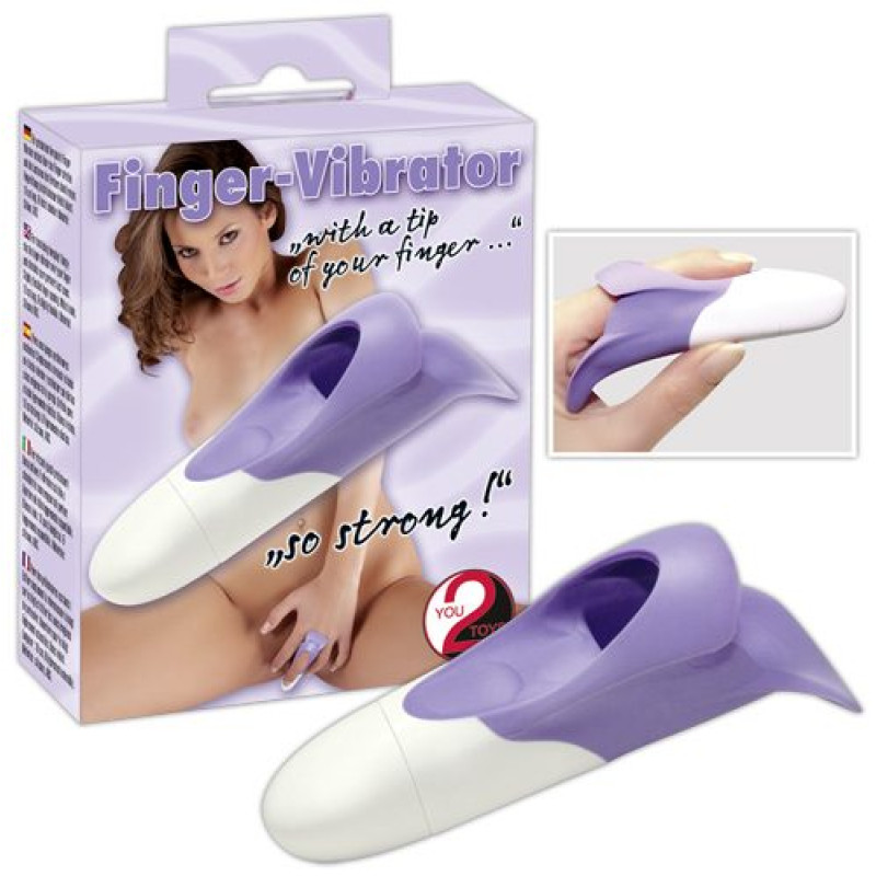 Насадка на палец You2Toys Fingervibrator Голубая Насадка на палец You2Toys Fingervibrator Голубая