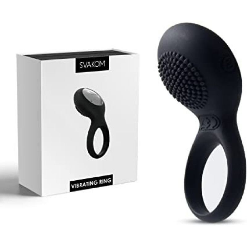 Ерекційне кільце із зарядкою Svakom Tyler Чорне Ерекційне кільце із зарядкою Svakom Tyler Чорне