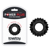 Ерекційне кільце LoveToy Power Plus Cockring Чорне