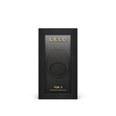 Ерекційне кільце з вібрацією LELO Tor 3 Black, керування зі смартфона