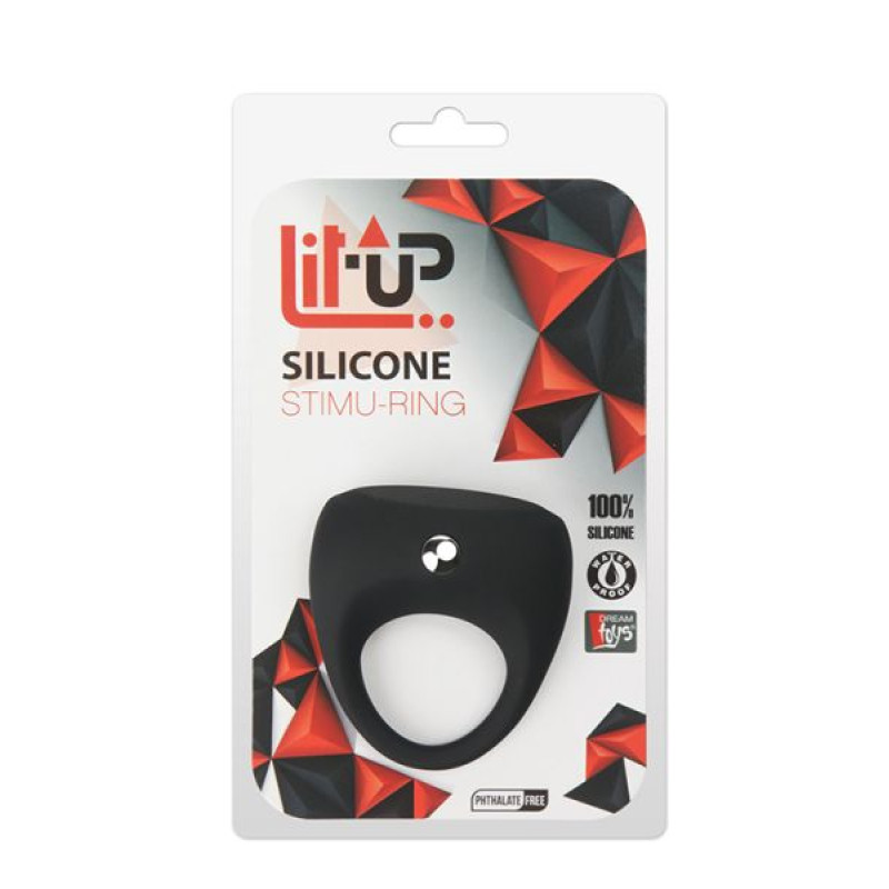 Ерекційне кільце Dreamtoys Lit-Up Silicone Stimu Ring 7 Чорне Ерекційне кільце Dreamtoys Lit-Up Silicone Stimu Ring 7 Чорне