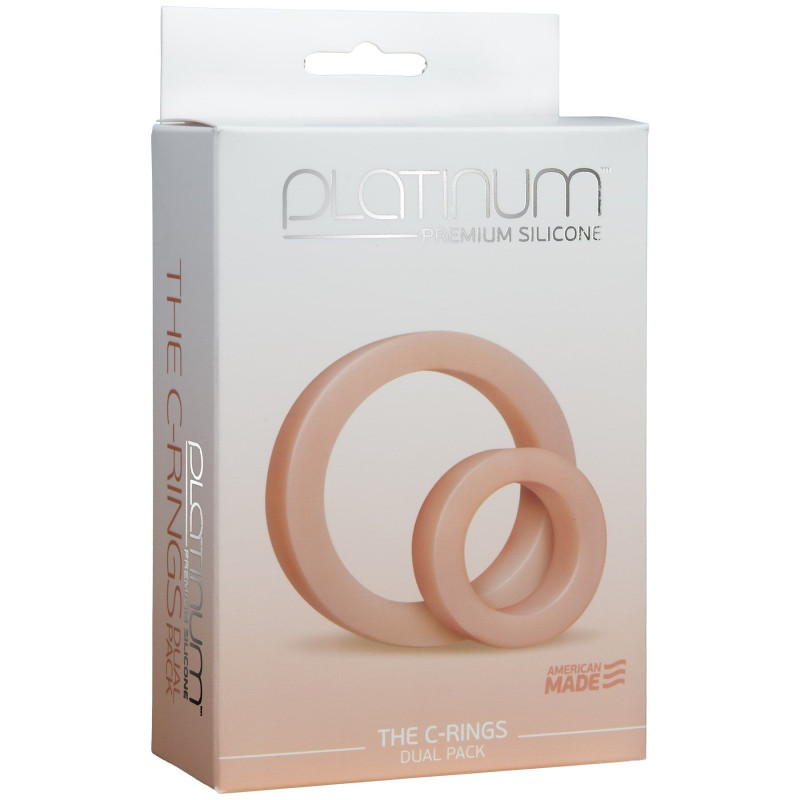 Набор эрекционных колец Doc Johnson Platinum Premium Silicone - The C-Rings - White Набор эрекционных колец Doc Johnson Platinum Premium Silicone - The C-Rings - White