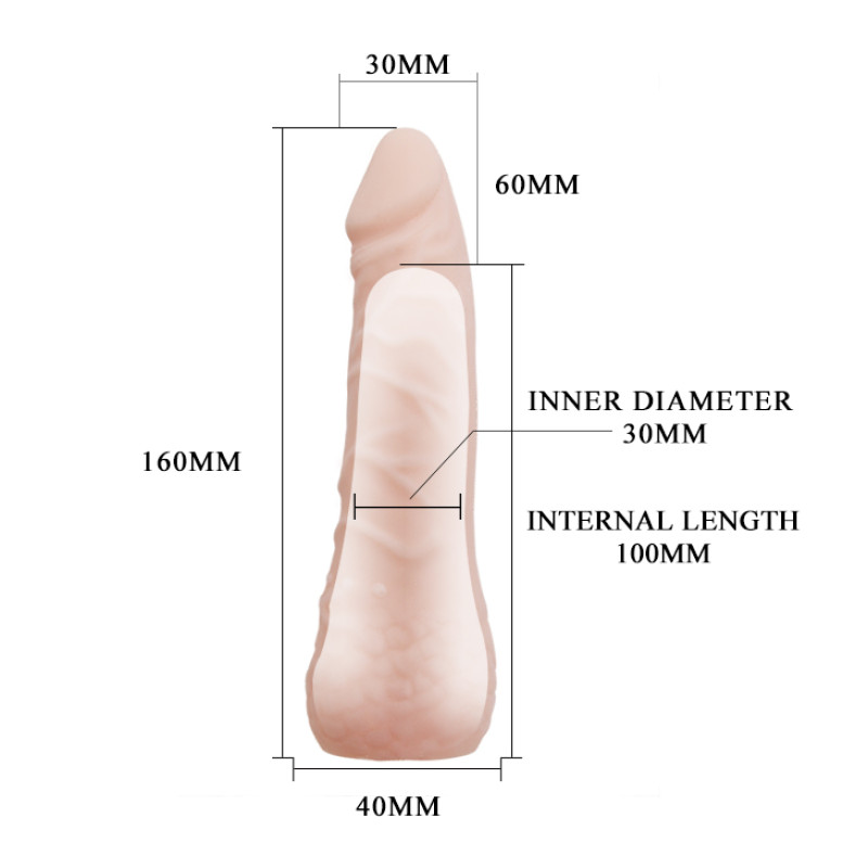 Насадка на член LyBaile Penis Sleeve Flesh 6" 0414 Насадка на член LyBaile Penis Sleeve Flesh 6" 0414