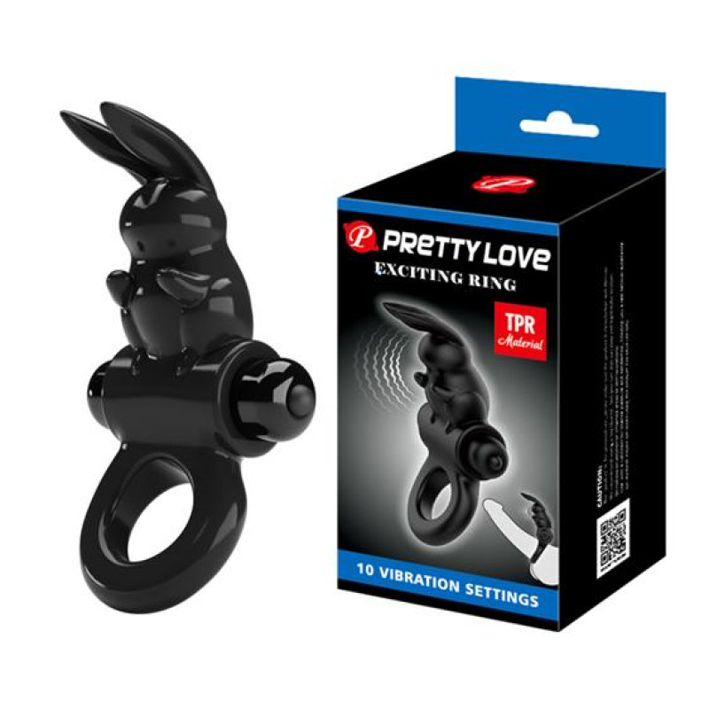 Эрекционное кольцо Pretty Love Exciting Ring Black Эрекционное кольцо Pretty Love Exciting Ring Black
