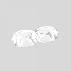 Эрекционное кольцо Chisa Duo Cock 8 Ball Ring Прозрачное