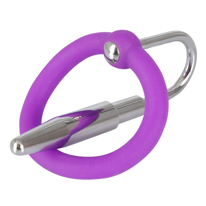 Эрекционное кольцо You2Toys Penis Plug+Silicone Glans Ring Dilator Фиолетовое Эрекционное кольцо You2Toys Penis Plug+Silicone Glans Ring Dilator Фиолетовое