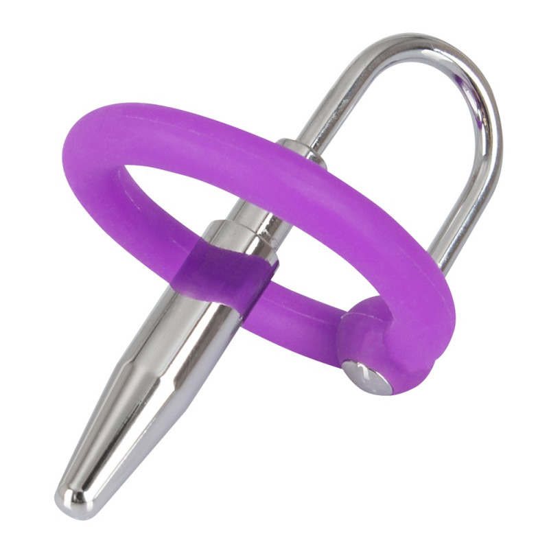 Эрекционное кольцо You2Toys Penis Plug+Silicone Glans Ring Dilator Фиолетовое Эрекционное кольцо You2Toys Penis Plug+Silicone Glans Ring Dilator Фиолетовое